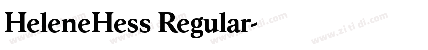 HeleneHess Regular字体转换